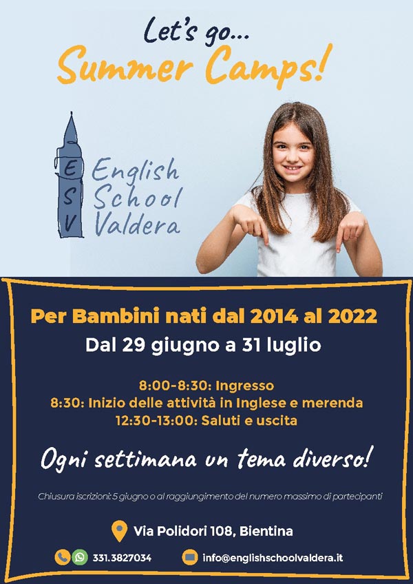 campi estivi in inglese